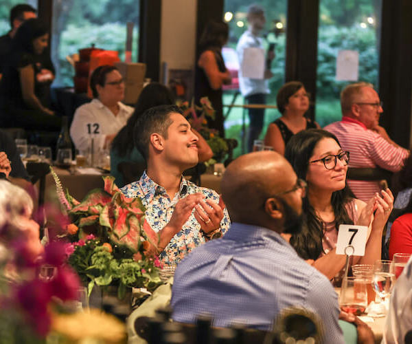 Guests enjoying a Root to Table Culinary event